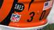 Cincinnati Bengals players wear S.H.E.S. (Sandy Hook Elementary School) decals on their helmets for the game against the Baltimore Ravens at Paul Brown Stadium.