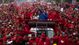 Venezuelan President Hugo Chavez speaks to a crowd during an Oct. 4, 2012, campaign rally in Caracas.