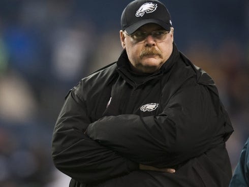 Andy Reid on Andy Reid Shown Here With The Philadelphia Eagles Has Finished