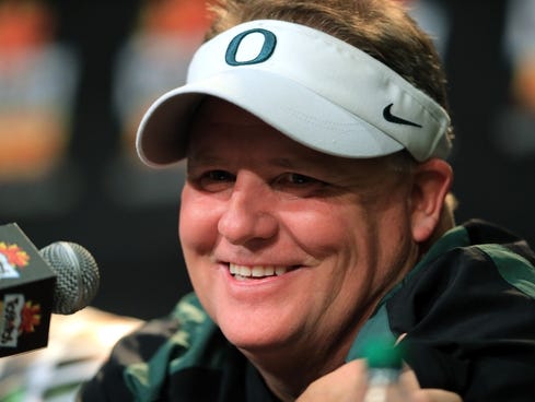 Chip Kelly on Oregon Coach Chip Kelly Participates In A Postgame Press Conference