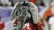 Alabama mascot Al takes the field prior to the game.