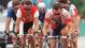 Lance Armstrong, right, in a 1996 road race competition.