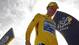 Lance Armstrong stands on the winners' podium after the 21st stage of the 92nd Tour de France in 2005.