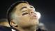 Notre Dame's Manti Te'o reacts after Notre Dame defeated Michigan 13-6 on Sept. 22, 2012.