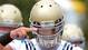 Notre Dame Fighting Irish linebacker Manti Te'o gives a salute as he enters practice at the LaBar Practice Complex in August 2011.