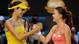 The handshake, Ivanovic congratulates Radwanska.