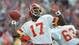XXII: Doug Williams was named MVP after going 18 of 29 for 340 yards, four touchdowns and one interception in the Redskins' 42-10 win over the Broncos, on his way to becoming the first African-American quarterback to win a Super Bowl.