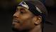 Baltimore Ravens wide receiver Jacoby Jones sports a Ravens bandana at media day in preparation for Super Bowl XLVII against the San Francisco 49ers at the Mercedes-Benz Superdome.