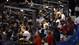 A general view as Baltimore Ravens quarterback Joe Flacco (bottom left) is interviewed during media day in preparation for Super Bowl XLVII against the San Francisco 49ers at the Mercedes-Benz Superdome.