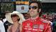 Dario Franchitti walks with Ashley Judd before the IZOD IndyCar Series Indianapolis 500 in 2011.