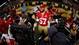 Michael Wilhoite #57 of the San Francisco 49ers yells as he answers questions from the media during Super Bowl XLVII Media Day ahead of Super Bowl XLVII at the Mercedes-Benz Superdome on January 29, 2013 in New Orleans, Louisiana. The San Francisco 49ers will take on the Baltimore Ravens on February 3, 2013 at the Mercedes-Benz Superdome.