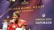 San Francisco 49ers outside linebacker Aldon Smith is interviewed during media day in preparation for Super Bowl XLVII against the Baltimore Ravens at the Mercedes-Benz Superdome.