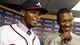 Justin Upton, left, acquired by the Braves from the Diamondbacks in a seven-player deal last week, stands with his brother B.J., right.