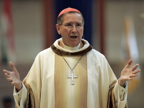 California Fish Grill on In This 2007 File Photo  Cardinal Roger Mahony Speaks During An Annual