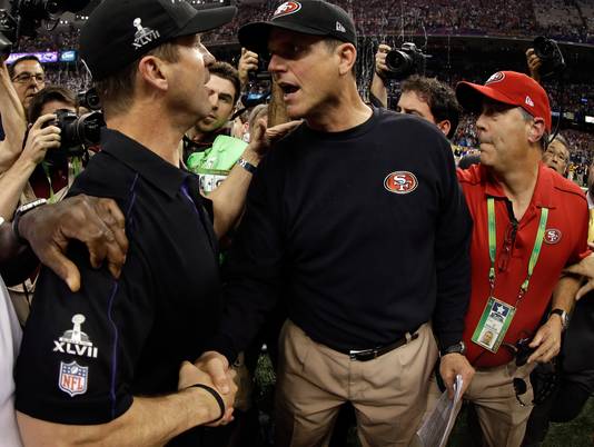 Jim Harbaugh and John Harbaugh