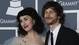 Kimbra and Grammy nominee Gotye arrive at the Grammys.
