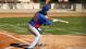 Cubs pitcher Jeff Samardzija practices bunting at Finch Park in Mesa, Ariz.