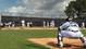 Tigers pitcher Justin Verlander throws to Alex Avila at Joker Marchant Stadium in Lakeland, Fla.