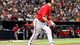 Harper hits a home run in the eighth inning against the Atlanta Braves at Turner Field on May 27, 2012.