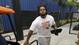 Tigers first baseman Prince Fielder hops off a golf cart after arriving for a  spring training workout in Lakeland, Fla.
