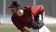 Arizona Diamondbacks starting pitcher Ian Kennedy throws at spring training.