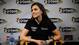In preparation for her first full season as a Sprint Cup driver, Danica Patrick speaks with the press during the NASCAR Media Tour on Jan. 21, 2013.