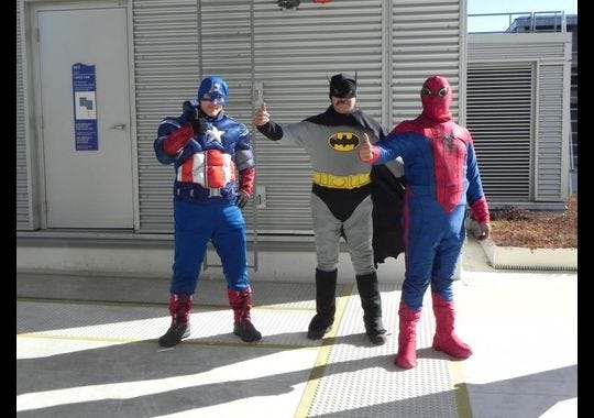 Superhero window washers