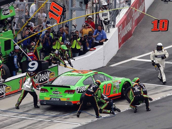 By virtue of winning the pole, Danica Patrick got to pick the first pit stall for the 2013 Daytona 500.