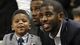 Clippers guard Chris Paul and son Chris II watch Wake Forest play March 2.
