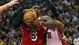 Game 1: Feb. 3 vs. Toronto Raptors. The streak begins with a bang as the Heat come out after a loss to the Indiana Pacers and breeze on the strength of 58 combined points by LeBron James and Chris Bosh. Score: 100-85.
