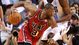 Game 2: Feb. 4 vs. Charlotte Bobcats. LeBron James had 31 points and Dwyane Wade, pictured, added 20 and 12 rebounds in a closer-than-expected win against the NBA's worst team. Score: 99-94.