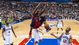 Game 10: Feb. 23 at Philadelphia 76ers. The winning streak hit double-digits with a triple-double from LeBron James, 33-point outburst by Dwyane Wade and this dunk by Chris Bosh. Score: 114-90.