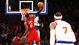 Game 14: March 3 at New York Knicks. Carmelo Anthony and the Knicks were mere spectators when LeBron James and the Heat decided to take over in a 54-34 second half to scrap back from a big halftime deficit. James finished with 29 points, 11 rebounds and seven assists. Score: 99-93.