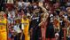 Game 18: March 10 vs. Indiana Pacers. LeBron James was held to 13 points, but his teammates picked up the slack. Mario Chalmers led Miami with 26 points as the Heat beat the last team to beat them. Score: 105-91.