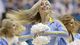 UCLA cheerleaders perform during the Bruins' loss to Oregon in the Pac-12 title game.