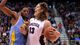 West Regional (Salt Lake City): Top-seeded Gonzaga nearly stumbled big time against 16th-seeded Southern University. The Bulldogs held on, though, for a 64-58 win. Kelly Olynyk had 21 points for Gonzaga.