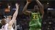 Midwest Regional (San Jose): Twelfth-seeded Oregon easily took care of business against fifth-seeded Oklahoma State, winning 68-55. Damyean Dotson had a team-high 17 points.