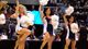 Arizona Wildcats cheerleaders perform in the second half of the game against the Belmont Bruins.