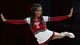 A Temple Owls cheerleader performs a cheer during the team's second-round game against the North Carolina State Wolfpack at University of Dayton Arena.