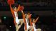 Illinois Fighting Illini cheerleaders perform during the first half of their second-round game against the Colorado Buffaloes at the Frank Erwin Center.