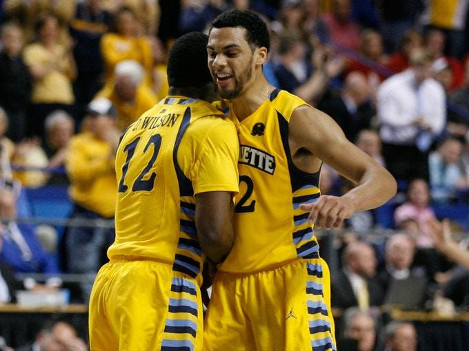 Marquette Golden Eagles (25-8, 14-4 Big East): Beat Davidson and Butler in second, third round.