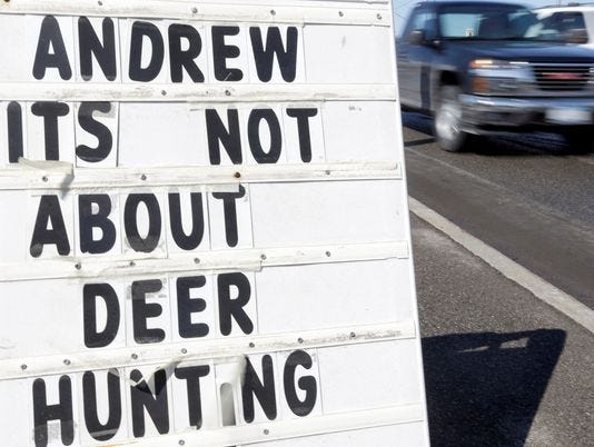 andrew deer hunting