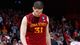 Georges Niang of the Iowa State Cyclones walks off the court after being defeated by the Ohio State Buckeyes during the third round.