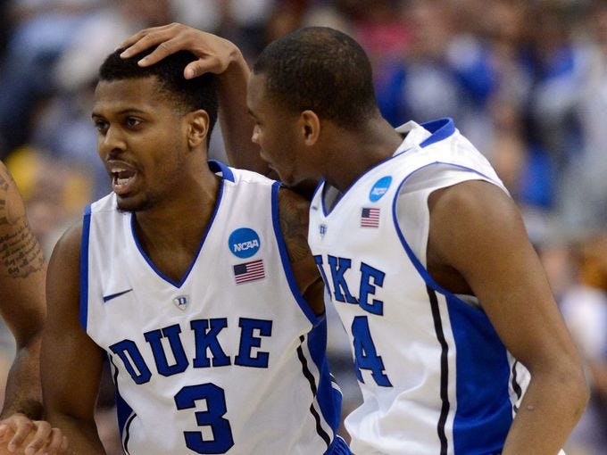 Duke Blue Devils (29-5, 14-4 ACC): Duke beat Albany and Creighton in second, third round