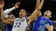 Georgetown Hoyas forward Otto Porter Jr. (22) and Florida Gulf Coast Eagles forward Chase Fieler (20) reach for the ball during the second half.