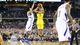 Michigan guard Trey Burke hit this 3-pointer in the closing seconds of regulation to force overtime, where the Wolverines went on to defeat Kansas in the Sweet 16. Burke scored 23 total points with 10 assists.