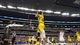 Michigan Wolverines guard Nik Stauskas (11) shoots a three-point shot against the Florida Gators during the South regional final of the 2013 NCAA Tournament at Cowboys Stadium.