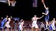 Duke Blue Devils forward Mason Plumlee  shoots against the Louisville Cardinals during the Midwest regional against the Duke Blue Devils at Lucas Oil Stadium.