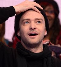 Justin Timberlake visits BET's '106 & Park' in New York City.