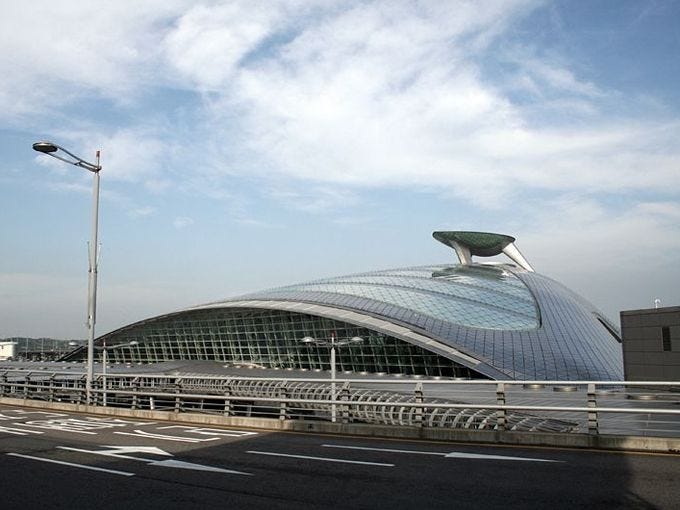 Incheon International Airport often finds itself at the top of best airport lists across the globe, and for good reason. Architecturally, it looks like a futuristic spaceport, and inside, you'll find a Korean bathhouse, ice skating rink, movie theater, shopping mall and free shower facilities.